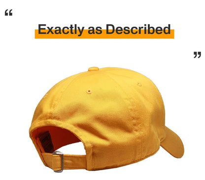 KBETHOS® Classic Washed Cotton Baseball Cap - color: Gold