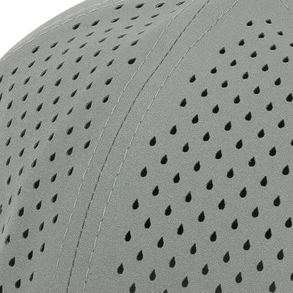 Quick Dry Baseball Cap Flat Brim Snapback Golf Hat for Men Women - color: Black+lightgrey+white
