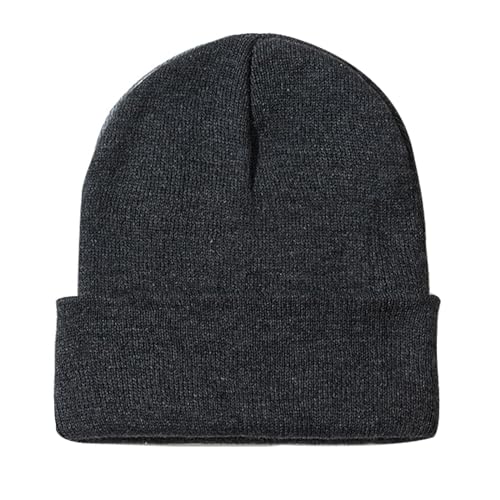 ZOORON Beanie for Men Women Slouchy Winter Beanie Hats Cuffed Skull Caps - color: 1pack-darkgrey