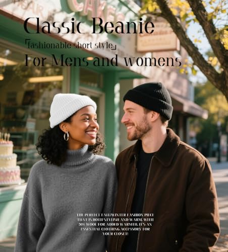 Wool Fisherman Beanies for Men Knit Fall Winter Beanie Hat Skull Cap - color: White