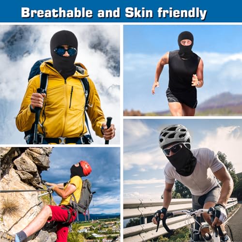 Xeoxarel Balaclava Ski Mask for Men/Women (Available in 2/3/4/5/36 Pack) - color: Pink