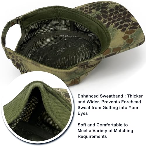 Loneshark Tactical Camo Military Hat Cadet Cap Army Flat Top - color: Mandrake, size: X-Large-XX-Large
