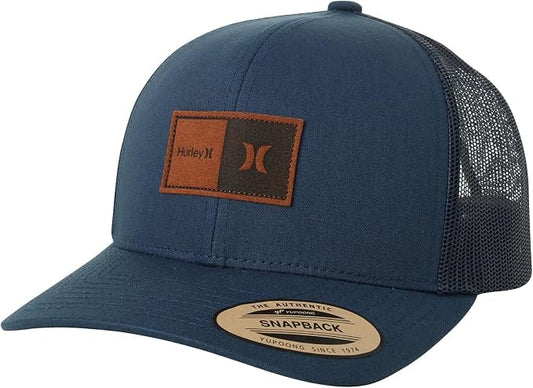 Hurley Mens Trucker Hat Fairway Mesh Quick-Dry Trucker Hat, Snapback - color: Obsidian Blue