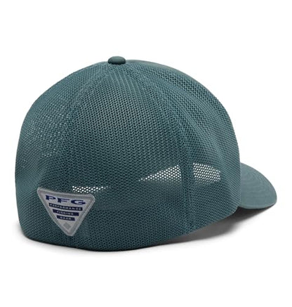 Columbia Unisex PFG Patch Mesh Ball Cap - color: Metal/Pelican Fotw, size: Small-Medium