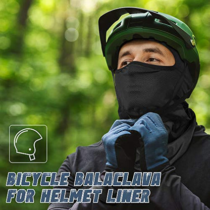 Balaclava Ski Mask, Sun Protection Breathable Face Cover Men Women - color: Mesh Black