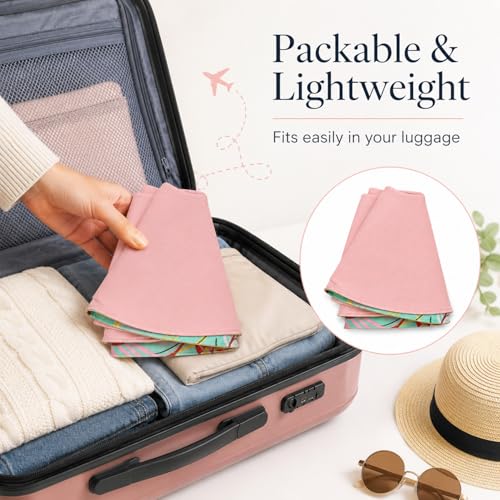 HUAMULAN Wide Brim Women Summer Sun Floppy Hat Reversible Beach Bucket Hat - color: Bg8240-pink