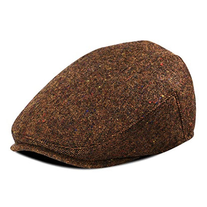 Toddler Wool Tweed Newsboy Cap - color: Flecked Coffee, size: 12-24 Months