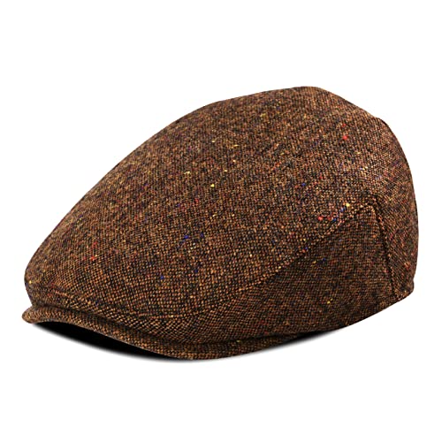 Toddler Wool Tweed Newsboy Cap - color: Flecked Coffee, size: 2-3T