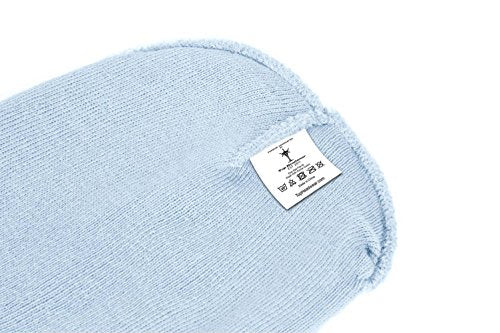 TOP HEADWEAR Cuffless Beanie for Men Women, Unisex Short Beanies Skull Cap - color: Light Blue