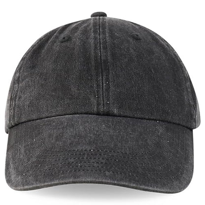Armycrew XXL Oversize 4 Inch Long Bill Pigment Dyed Baseball Cap - color: Black, size: One Size