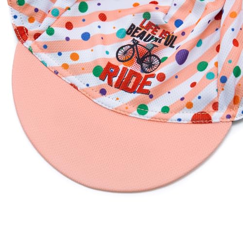 Cycling Cap for Man and Woman Cycling Hat Under Helmet-Polyester Breathable Sweat Absorbent - color: Flo-23