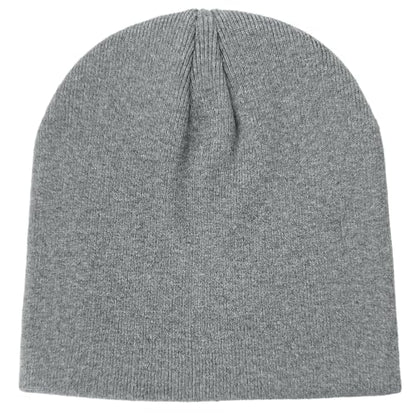 vidsel 100% Cotton Beanie Hat for Men Women, Soft Cuffless Knit Skull Cap - color: 1pc-light Grey