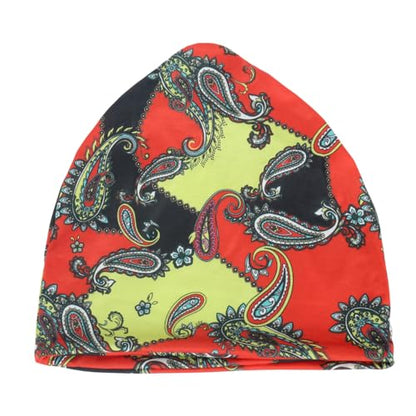 Jemis Sweet Heartwarming Breast Cancer Beanie Hat, Romantic Knitted Hat, Cancer Headwear Caps Baggy Skull Sleep Scarf - color: 2 Pack Green & Yellow