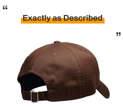 KBETHOS® Classic Washed Cotton Baseball Cap - color: Brown