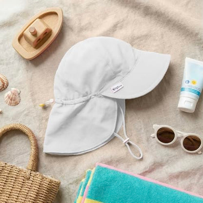 Green Sprouts Unisex-Baby Flap Sun Protection Swim HatHat - color: White, size: 2-4T