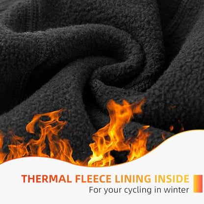 ROCKBROS Helmet Liner, Thermal Fleece Skull Cap with Glasses Holes