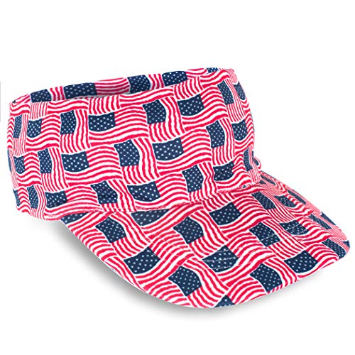 Gone For a Run Running Visor - Comfort Performance - One Size Fits Most - color: Patriotic