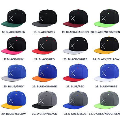 JPAK Drum Stick Hip-Hop Snapback Hat Embroidered Baseball Cap Drummer - color: 04. Black