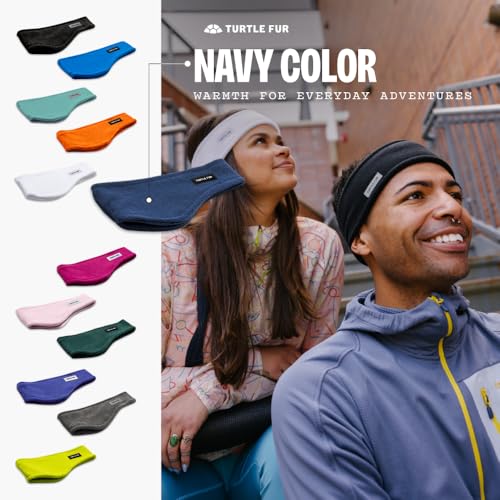 Turtle Fur Bang Band - Warm Headbands for Men and Women - color: Navy