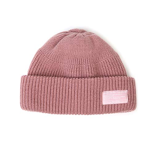 UNDERCONTROL Winter Trawler Fisherman Beanie Men Women Unisex Stylish Plain Docker Skull Hat Roll up Watch Cap Color Pack - color: Pink