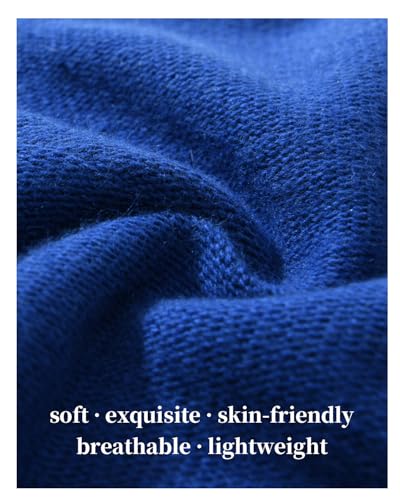 jaxmonoy Slouchy Knit Beanie Hat for Women Winter Soft Warm Ladies Laightweight Slouch Knitted Skull Beanies Cap - color: Cobalt