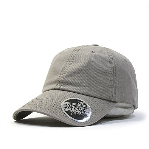 Classic Blank Dad Hat Cotton Adjustable Strap Baseball Cap - color: Dark Khaki