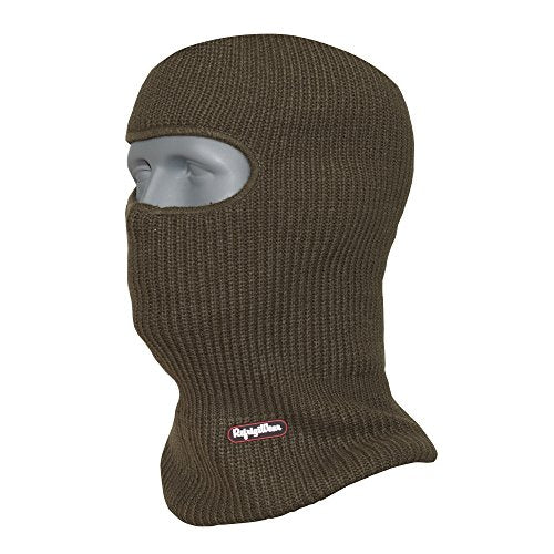 RefrigiWear 2-Layer Acrylic Knit Open-Hole Balaclava Face Mask, High Visibility - color: Sage