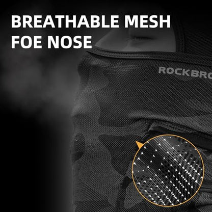 ROCKBROS Ski Mask Balaclava Cooling Face Mask UV Breathable Face Cover - color: Grey
