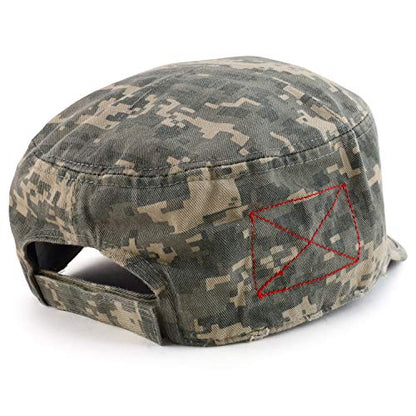 Armycrew Cotton Washed Cadet Style Army Cap - color: Universe Digital