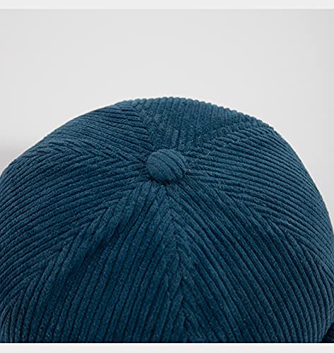 Men Hats Docker Cap Hats Beanie Sailor Cap Worker Hat Rolled Cuff Retro Brimless Hat with Adjustable - color: Dzm92*blue