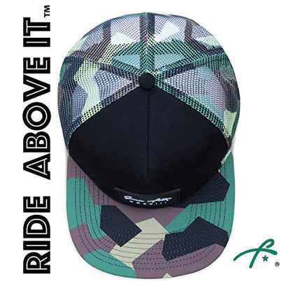 Grace Folly Trucker Hat for Men & Women. Snapback Mesh Caps - color: Modern Camo