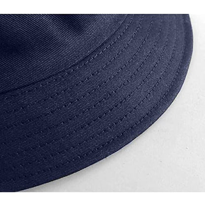 Unisex Bucket Hat Beach Sun Hat Aesthetic Fishing Hat for Men Women Teens, Reversible Double-Side-Wear - color: Navy Blue