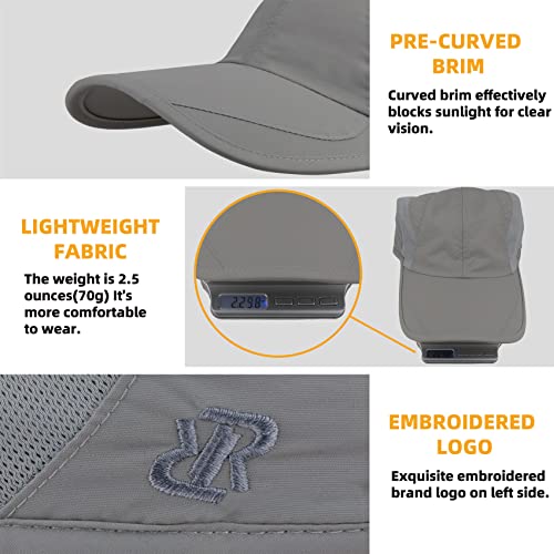 Quick Dry Running Cap for Men, Women - color: Light Grey