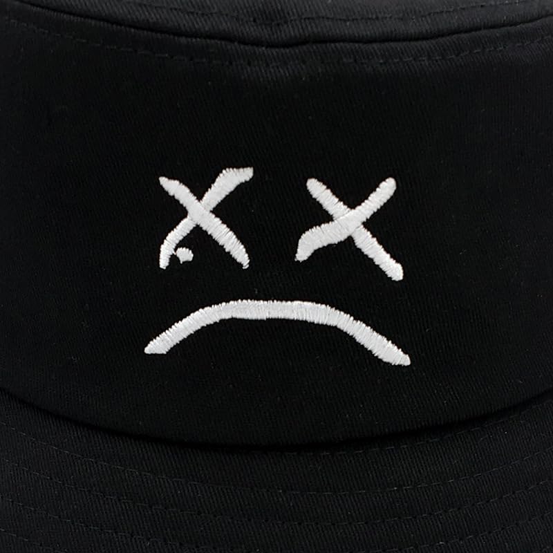 Bucket Hat Unisex Simple Caps Hip Hop Gorros Men Women Cap Beach Fishing Sunhat - color: Black1