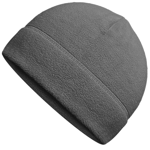 Wild Tribe Synthetic Microfleece Tactical Polartec Watch Cap Fleece Youth Mens Winter Warming Hat Military Skull Cap Beanie - color: Grey