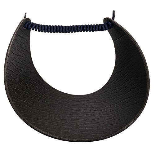 MG Women's Cotton Solid String Sun Visor Hat - color: Navy