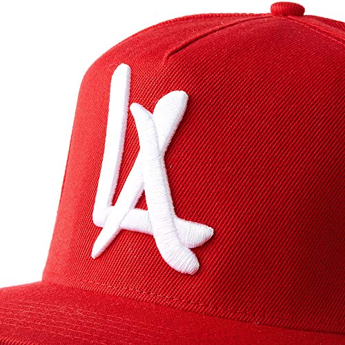 N10 Classic Punk Hip-Hop Baseball Cap,Flat-Brimmed Hat,100% Cotton Adjustable Snapback Hat for Men Or Women - color: Red 2#
