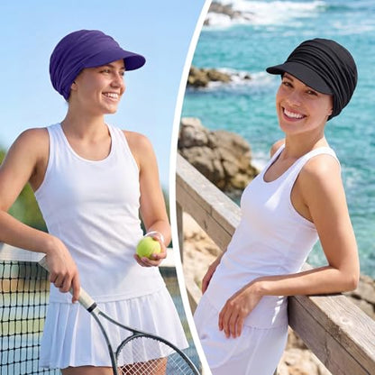 JenPen Chemo Cancer Cap for Women - color: Black, Dark Gray, Wine Red, Navy Blue