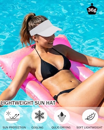 Cooling Sun Stretchy Visor Hat for Men Women,Soft Headband Visors - color: 1-army Green