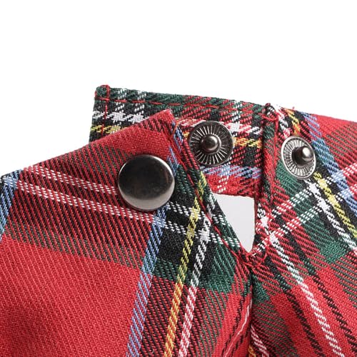 Men's Breathable Flat Plaid Ivy Newsboy Cabbie Gatsby Golf Driving Hat Cap - color: 666red