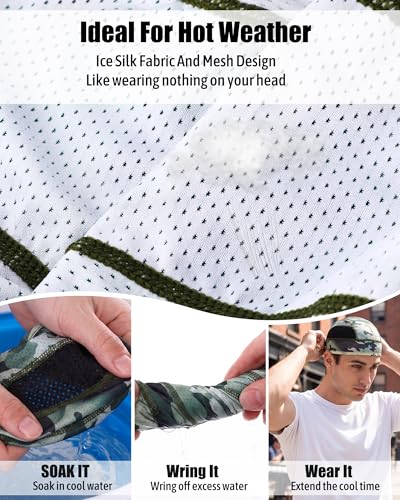 6pcs Cool Skull Cap for Men Breathable Mesh Helmet Liner - color: Mixed Colors