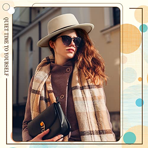 Hercicy Wool Fedora Hat for Women - color: Black, White, Camel, Khaki