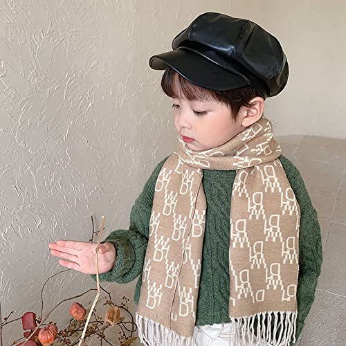 LABANCA Kids PU Leather Beret Hat Newsboy Cap Vintage Octagonal Cap Black Painter Hat for Boys Girls