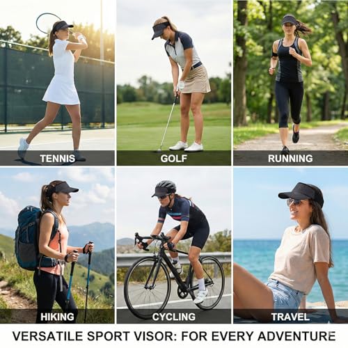Reflective Brim Quick Dry Lightweight Visor Hat - color: Slate Gray