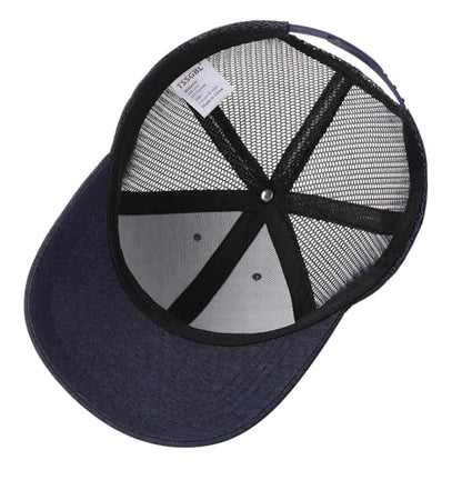 TSSGBL M, L, XL, XXL Snapback Trucker Hats Baseball Caps Adjustable Blank Mesh Back Ball Caps for Men Women - color: Navy, size: X-Large-XX-Large
