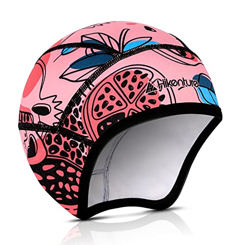 Hikenture Kids Skull Cap Helmet Liner Winter Hat for Boys and Girls Beanie Ski Hat with Thermal Fleece for Snow Sports… - color: Pink