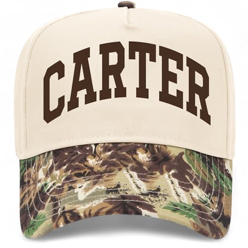 Carter Collegiate Hat - color: Woodland Camo/Natural