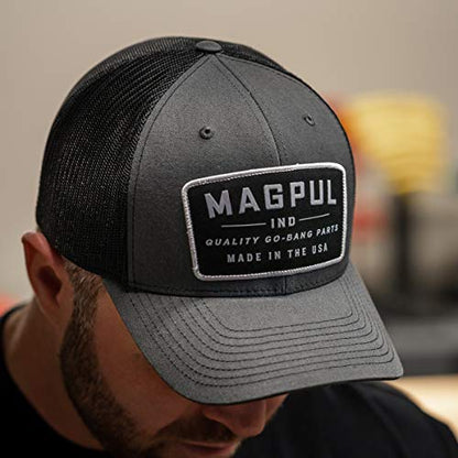 Magpul Trucker Hat Snap Back Baseball Cap, One Size Fits Most - color: Go Bang Charcoal/Black