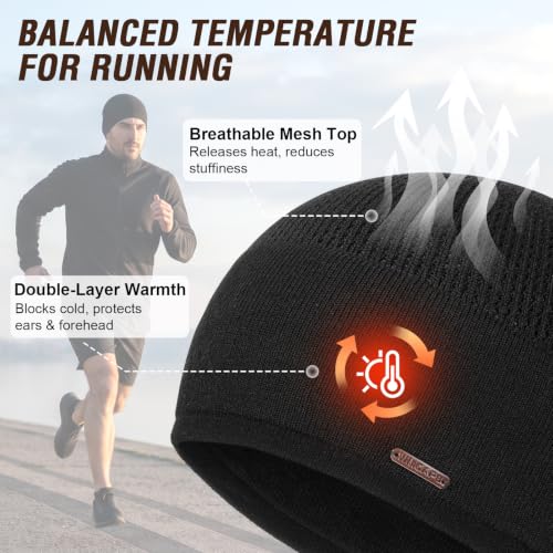 Wmcaps 33% Wool Blend Beanie for Men & Women, Warm Breathable Skull Cap - color: Light Grey