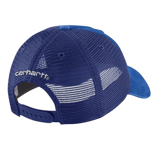 Carhartt Men's Buffalo Sandstone Meshback Cap - color: Glass Blue